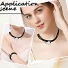 2Pcs 2 Styles Alloy Rectangle PU Leather Layered Cord Choker Necklaces for Women NJEW-CL0001-34B-7