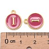Golden Plated Alloy Enamel Charms LS-ENAM-S118-08I-3