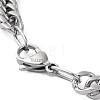 Non-Tarnish 304 Stainless Steel Cuban Link Chain Bracelet for Men Women BJEW-C048-03P-3