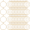 SOFPLATE 200Pcs Brass Wine Glass Charm Rings KK-SP0001-31B-G-1