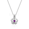 Flower Pattern Pendant Necklaces TF8592-2-1