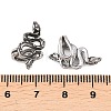 Snake 316 Stainless Steel Non- Piercing Cartilage Earrings AJEW-C044-08B-AS-5