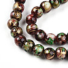 Baking Painted Glass Beads Strands DGLA-N003-6mm-B07-4