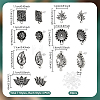 28Pcs 7 Styles Tibetan Style Alloy Stud Earring Findings TIBE-PH0002-61-2