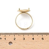 Adjustable Brass 4 Prong Ring Settings KK-K414-04D-G-4