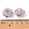 Sparkling Acrylic Rhinestone Round Beads OACR-NH0002-01B-07-3