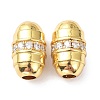 Brass Micro Pave Cubic Zirconia Beadsong-Lasting Plated ZIRC-P089-23B-G-3