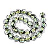 Handmade Foil Glass Beads Strands FOIL-Q002-01A-03-2