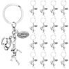 20Pcs Sports Alloy Keychains KEYC-SC00038-1