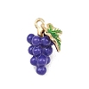 Fruit Alloy Enamel Pendants ENAM-P264-02G-G03-2