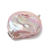 Natural Baroque Pearl Keshi Pearl Pendants PALLOY-JF04629-02-5
