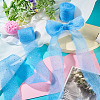 2Rolls Polyester Hot-fix Rhinestone Raw Edges Ribbon OCOR-TA0003-95K-7