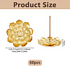 60Pcs Alloy Lotus Incense Burner Holder AJEW-DC0003-91B-2
