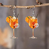 Alloy Acrylic Dangle Earrings FS-WG912AF-01-1