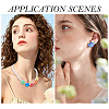 90Pcs 9 Colors Transparent Glass Beads GLAA-TA0004-42-8