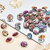 Alloy Jewelry Snap Buttons BUTT-SC0001-02B-4