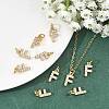 SHEGRACE Brass Micro Pave Clear Cubic Zirconia Pendants XGRQ29628-394G-F-5