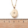 Clear Cubic Zirconia Locket Necklaces NJEW-A036-01C-5