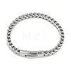 Non-Tarnish 304 Stainless Steel Wheat Chain Bracelets STAS-L692-001P-1