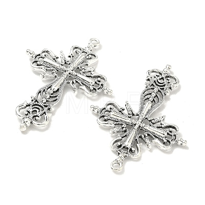 Tibetan Style Zinc Alloy Big Pendants X-TIBEP-R334-117AS-RS-1