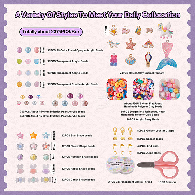 DIY Cute Bracelet Necklace Making Kit DIY-TA0003-95-1