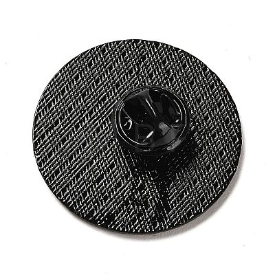 Black White Gray Yin-Yang Eight Trigrams Enamel Pins JEWB-Z014-01B-EB-1