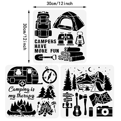Plastic Drawing Painting Stencils Templates Sets DIY-WH0172-1022-1