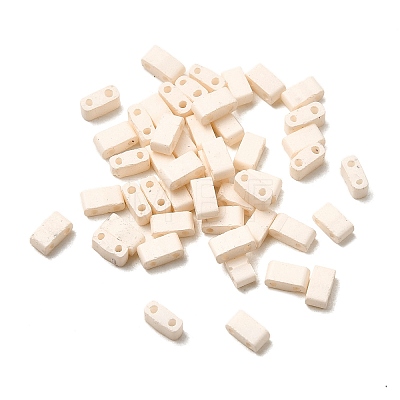2-Hole Baking Paint Glass Seed Beads SEED-S023-17B-36-1