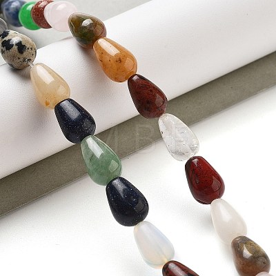 Natural & Synthetic Mixed Gemstone Beads Strands G-B106-A30-02-1