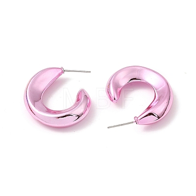 Donut Acrylic Stud Earrings EJEW-P251-19-1