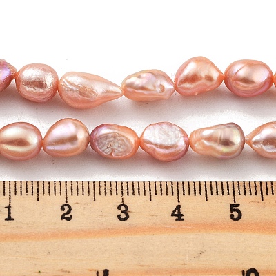 Natural Cultured Freshwater Pearl Beads Strands PEAR-P062-28C-1