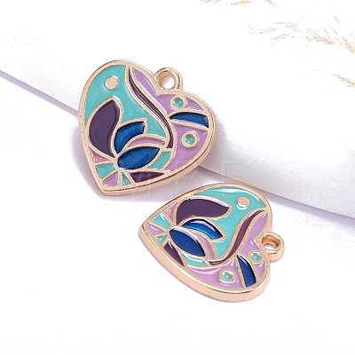 Bohemia Style Alloy Enamel Pendants PW-WG44489-05-1