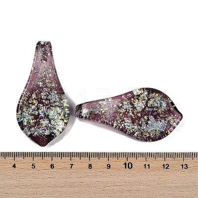 Lampwork Big Pendants FOIL-K003-01-1