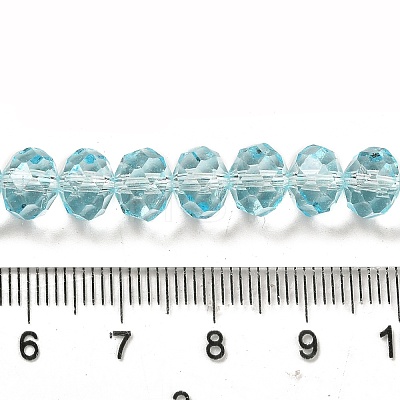 Transparent Baking Paint Glass Beads Strands DGLA-A034-T8mm-D12-1