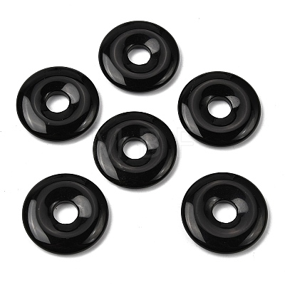 Natural Obsidian Pendants G-A320-01A-20-1