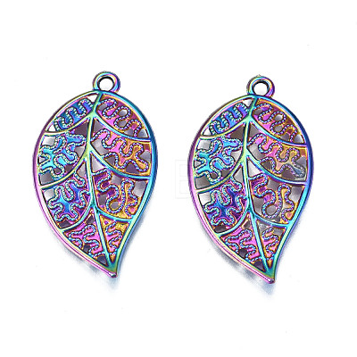 Rainbow Color Alloy Pendants PALLOY-N156-149-NR-1