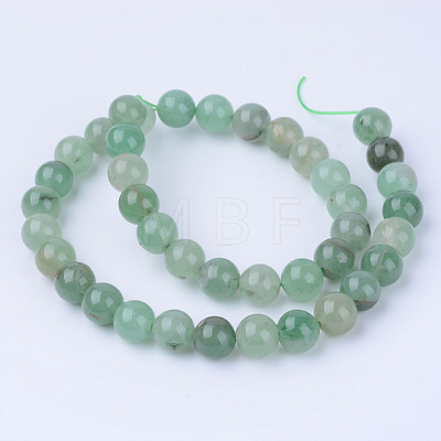 Natural Green Aventurine Beads Strands X-G-Q462-6mm-20-1