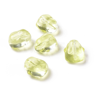 Transparent Czech Glass Beads GLAA-G079-03E-1