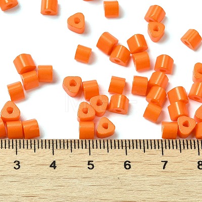 Baking Painted Glass Bead SEED-H002-K-D306-1