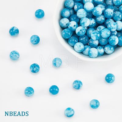  Natural Blue Quartz Beads Strands G-NB0003-70-1