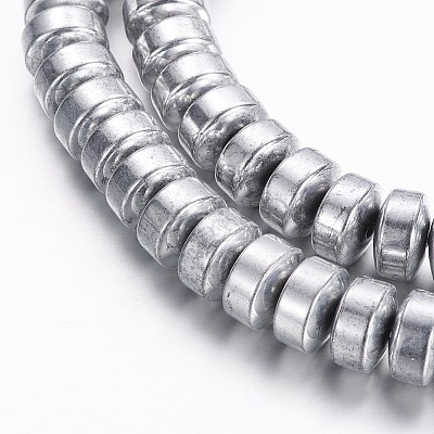 Electroplate Non-magnetic Synthetic Hematite Beads Strands G-A170-01C-P-1