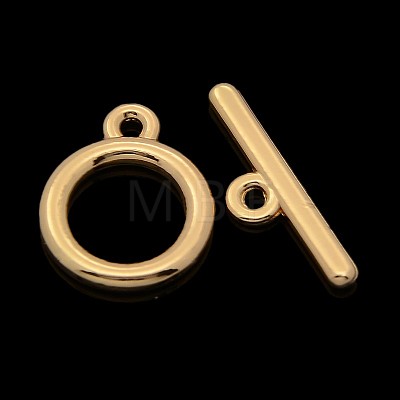 Nickel Free & Lead Free Golden Jewelry Clasps Alloy Ring Toggle Clasps PALLOY-J218-032G-1