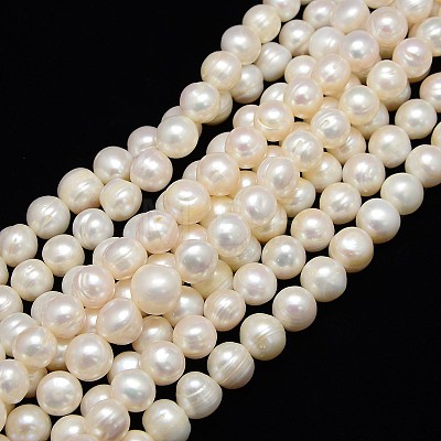 Natural Cultured Freshwater Pearl Beads Strands PEAR-L001-B-07-01-X-1