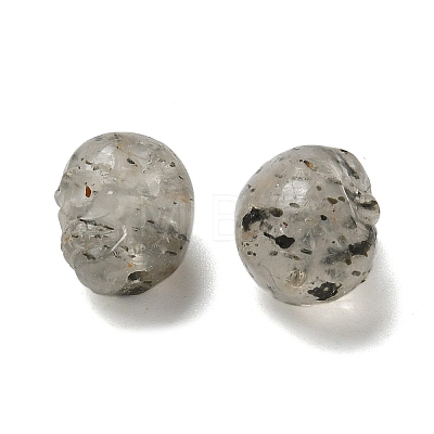 Natural Tourmalinated Quartz Beads G-K387-02F-1