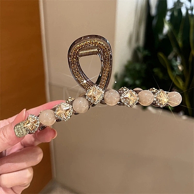 Resin & Rhinestone Claw Hair Clips PHAR-Z008-01D-1