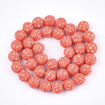 Handmade Polymer Clay Beads Strands X-CLAY-S092-19B-1