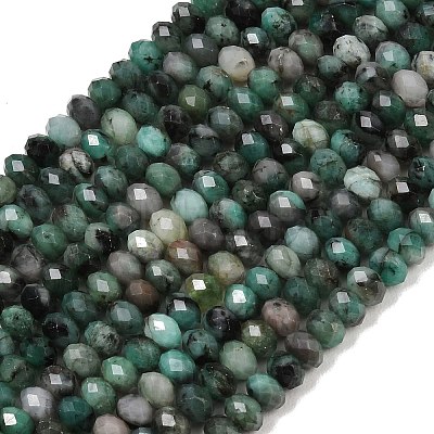 Natural Emerald Beads Strands G-B175-A23-4x6mm-1