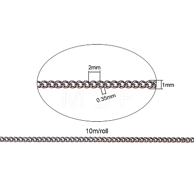 Brass Twisted Chains CHC-CJ0001-19B-B-RS-1