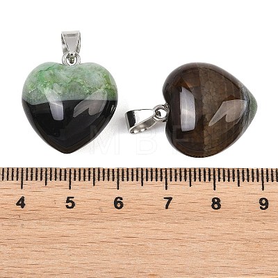 Natural Agate(Dyed & Heated) Pendants GG-K002-03C-1