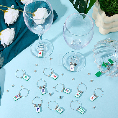 110Pcs 2 Styles Resin Pendants RESI-BM0001-16-1